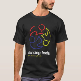 Dansende hoeken (alleen logo, donker) t-shirt