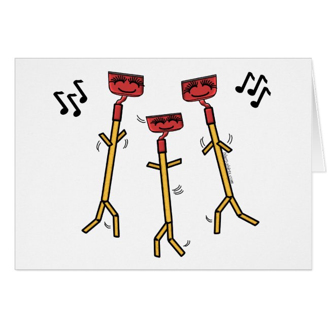 Dansende Hoekkaart (Voorkant Horizontaal)