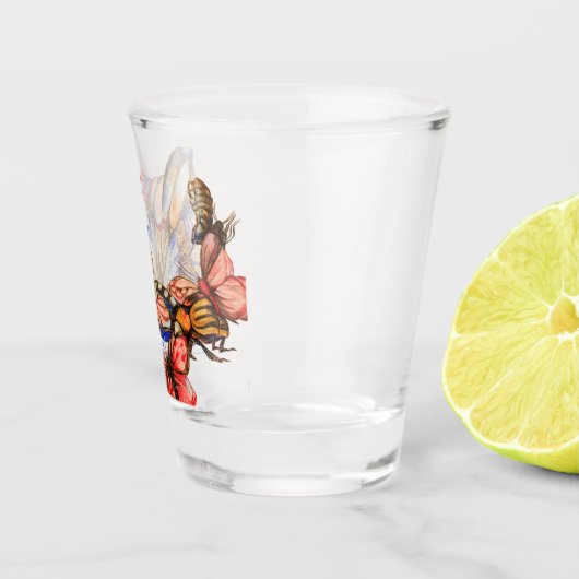 Dansende insecten Shot glass Glas (Rechts)