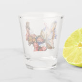Dansende insecten Shot glass Shot Glas (Achterkant)