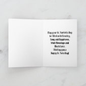 Dansende Irish Lass Holiday Kaart (Binnen)