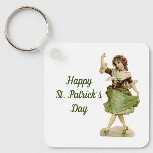 Dansende Irish Lass Sleutelhanger (Voorkant)