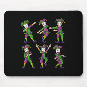 Dansende Jokers Mardi Gras Fun Boys Meisjes Kinder Muismat