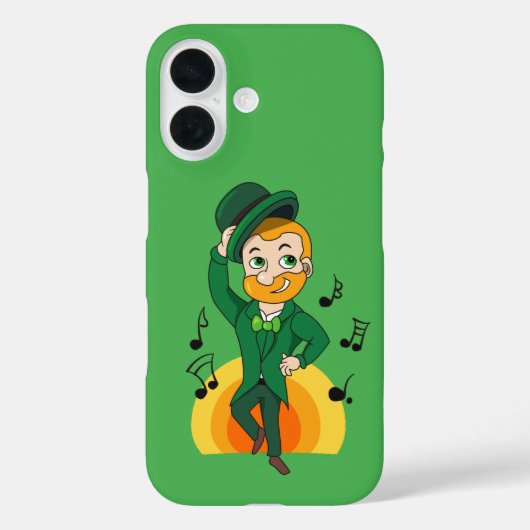 Dansende kabouter, St. Patrick's Day cartoon Case-Mate iPhone Case (Achterkant)
