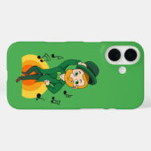Dansende kabouter, St. Patrick's Day cartoon Case-Mate iPhone Case (Achterkant (horizontaal))