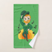 Dansende kabouter, St. Patrick's Day cartoon Handdoek (Handdoek)