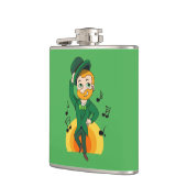 Dansende kabouter, St. Patrick's Day cartoon Heupfles (Links)