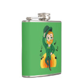 Dansende kabouter, St. Patrick's Day cartoon Heupfles (Rechts)