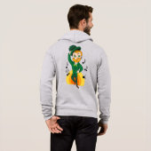 Dansende kabouter, St. Patrick's Day cartoon Hoodie (Achterkant volledig)