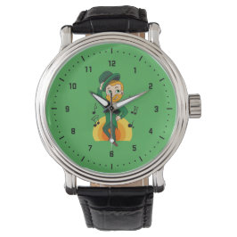 Dansende kabouter, St. Patrick's Day cartoon Horloge