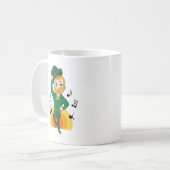 Dansende kabouter, St. Patrick's Day cartoon Koffiemok (Voorkant links)