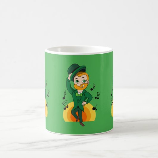 Dansende kabouter, St. Patrick's Day cartoon Koffiemok (Center)