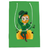 Dansende kabouter, St. Patrick's Day cartoon Medium Cadeauzakje (Voorkant)