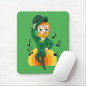 Dansende kabouter, St. Patrick's Day cartoon Muismat (Met muis)
