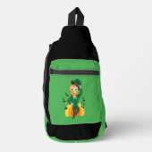 Dansende kabouter, St. Patrick's Day cartoon Sling Bag (Voorkant)