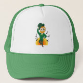 Dansende kabouter, St. Patrick's Day cartoon Trucker Pet (Voorkant)