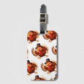 Dansende kalkoen bagagelabel (Voorkant (verticaal))