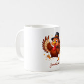 Dansende kalkoen koffiemok (Voorkant links)