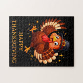 Dansende kalkoen legpuzzel (Horizontaal)