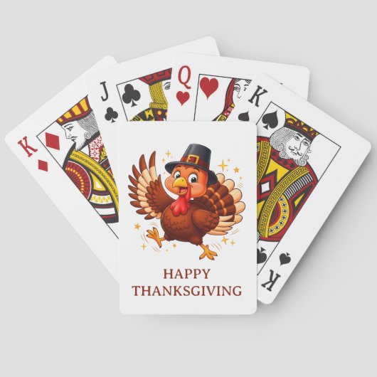 Dansende kalkoen pokerkaarten (Achterkant)