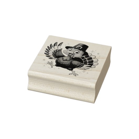 Dansende kalkoen rubberstempel (Stempel)