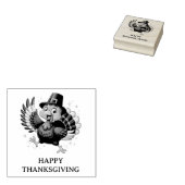 Dansende kalkoen rubberstempel (Gestempeld)