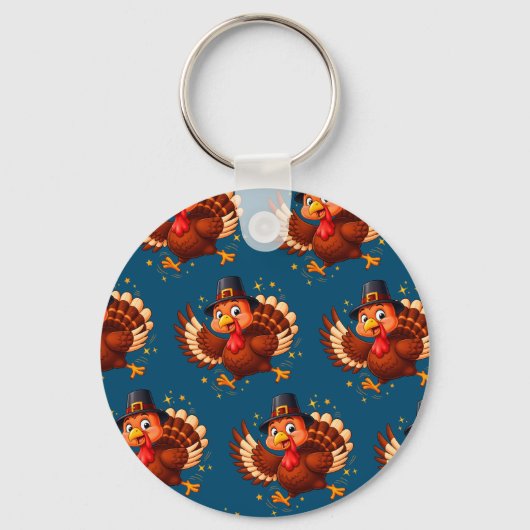Dansende kalkoen sleutelhanger (Voorkant)