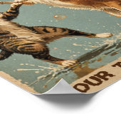 dansende kat en hond poster (Hoek)