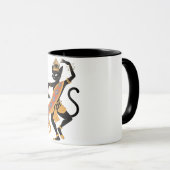 Dansende Kat Koning Grafische Thee Koffie Mok (Voorkant rechts)