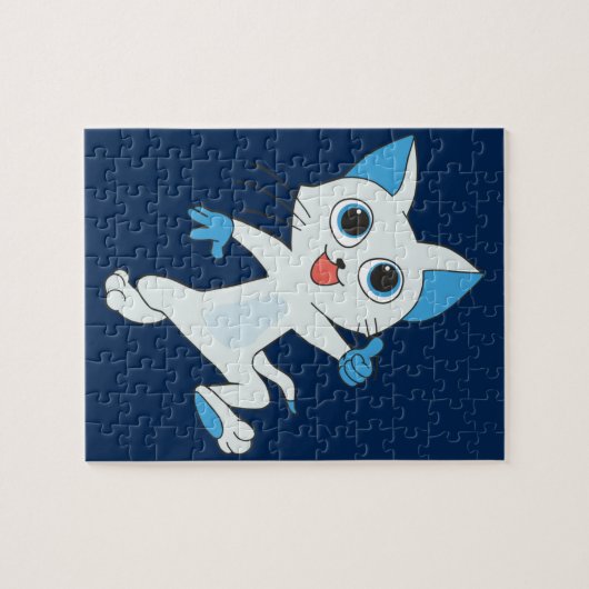 dansende kat puzzel (Horizontaal)