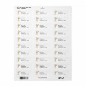 Dansende Kat Return Address Labels (Full Sheet)
