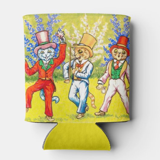 Dansende katten blikjeskoeler (Achterkant)