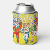 Dansende katten blikjeskoeler (Blikje Achterkant)