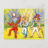 Dansende katten briefkaart (Voorkant)