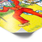 Dansende katten foto afdruk (Hoek)