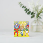 Dansende katten informatiekaartje (Staand voorkant)