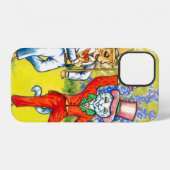 Dansende katten iPhone hoesje (Achterkant horizontaal)