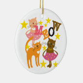 Dansende katten keramisch ornament (Rechts)