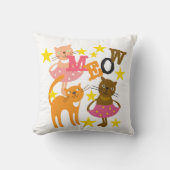 Dansende katten kussen (Voorkant)