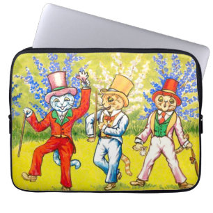 Dansende katten laptop sleeve