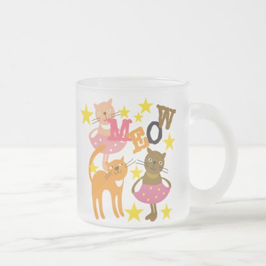 Dansende katten matglas koffiemok (Rechts)