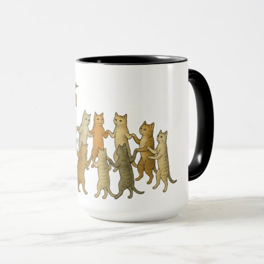 Dansende Katten Mok (Voorkant rechts)