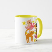 Dansende katten mok (Voorkant rechts)