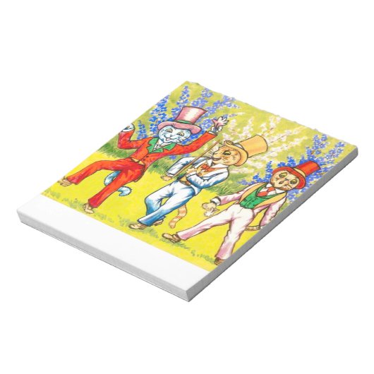 Dansende katten notitieblok (Linkerzijde)