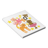 Dansende katten notitieblok (Schuin)