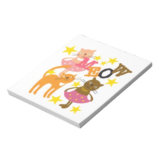 Dansende katten notitieblok (Linkerzijde)