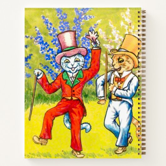 Dansende katten notitieboek (Achterkant)