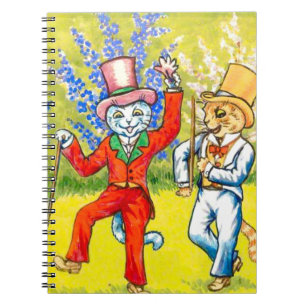 Dansende katten notitieboek