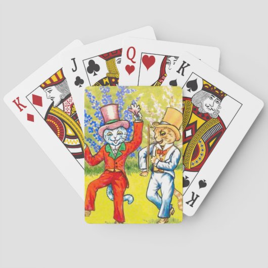 Dansende katten pokerkaarten (Achterkant)