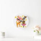 Dansende katten ronde klok (Huis)